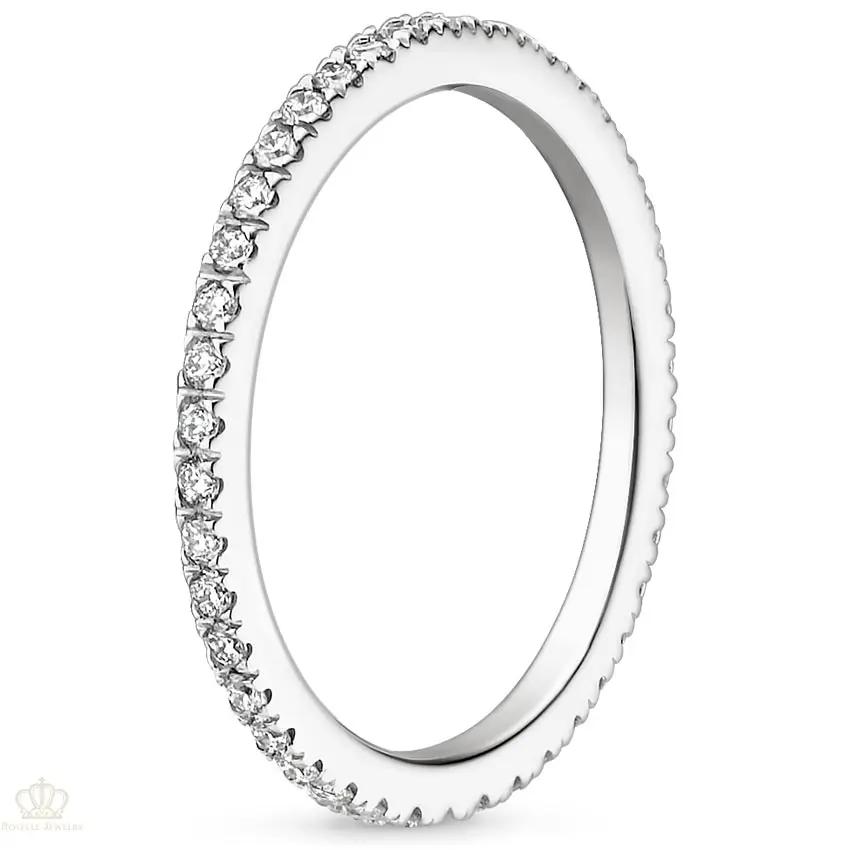 0.35ctw Ballad Eternity Diamond Wedding Band Ring - LR25 - Roselle Jewelry