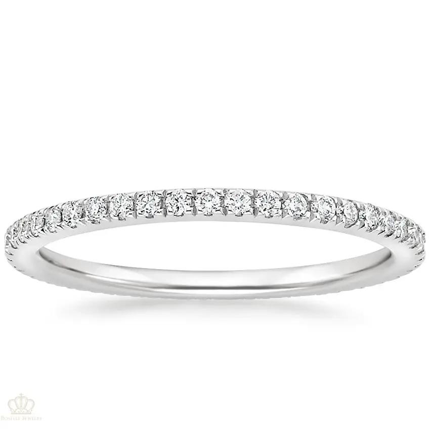 0.35ctw Ballad Eternity Diamond Wedding Band Ring - LR25 - Roselle Jewelry