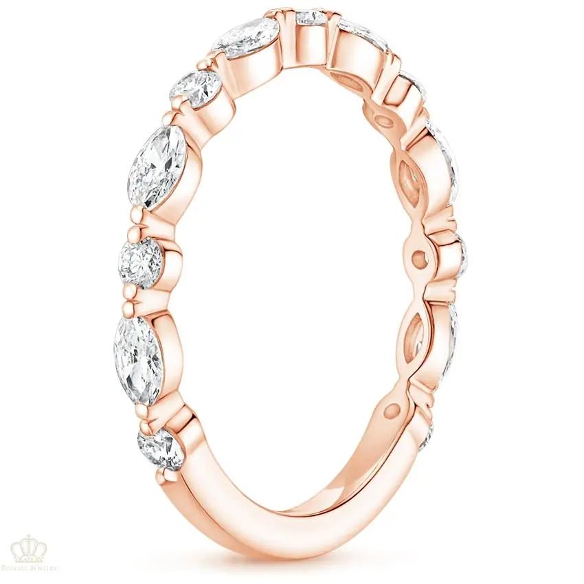 0.50CTW Luxe Versailles Wedding Band Ring - WR005 - Roselle Jewelry