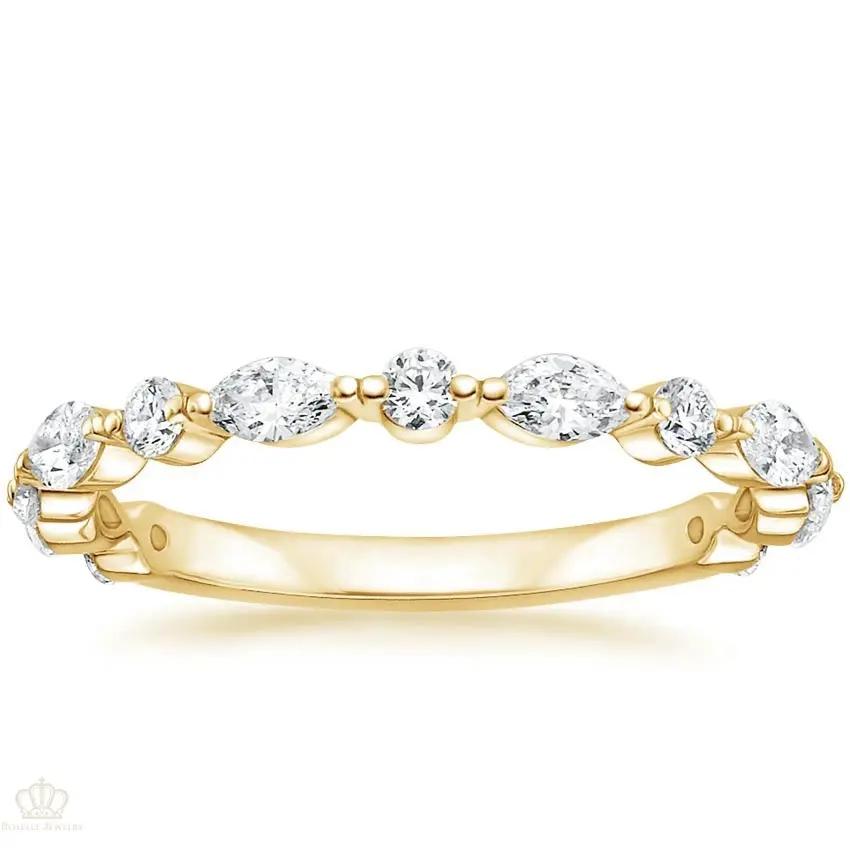 0.50CTW Luxe Versailles Wedding Band Ring - WR005 - Roselle Jewelry