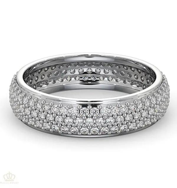 Mens 1 CTW Diamond Eternity Dress Ring - SM002 - Roselle Jewelry
