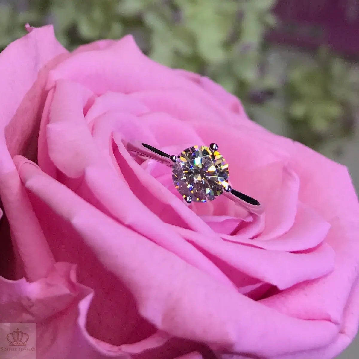 Four Prong Solitaire Engagement Ring - NT10 - Roselle Jewelry