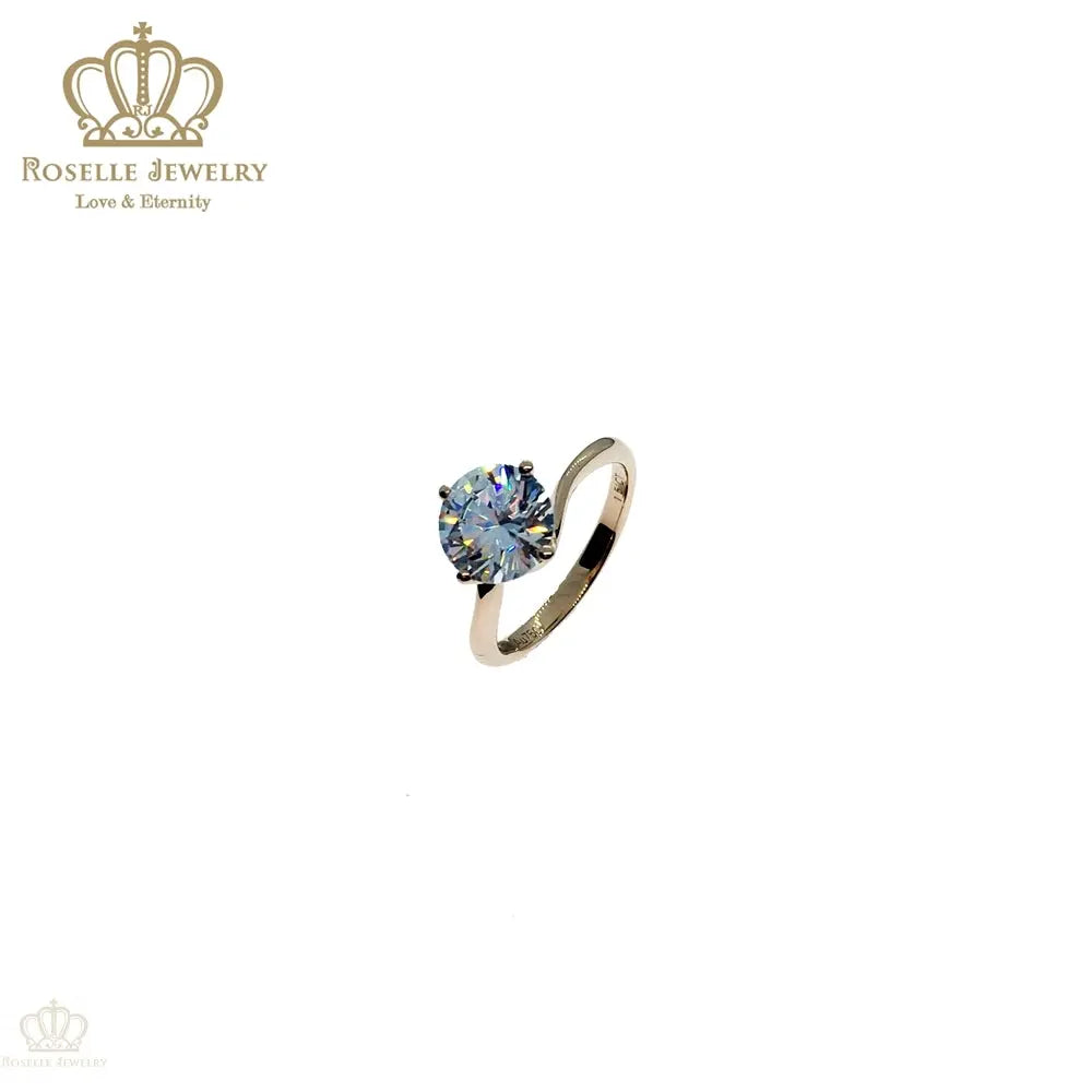 Four Prong Twist Solitaire Engagement Ring - NT11 - Roselle Jewelry