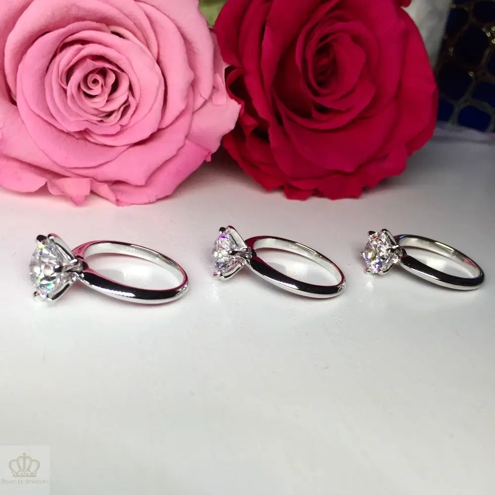 Six Prong Solitaire Engagement Ring - NT1 - Roselle Jewelry