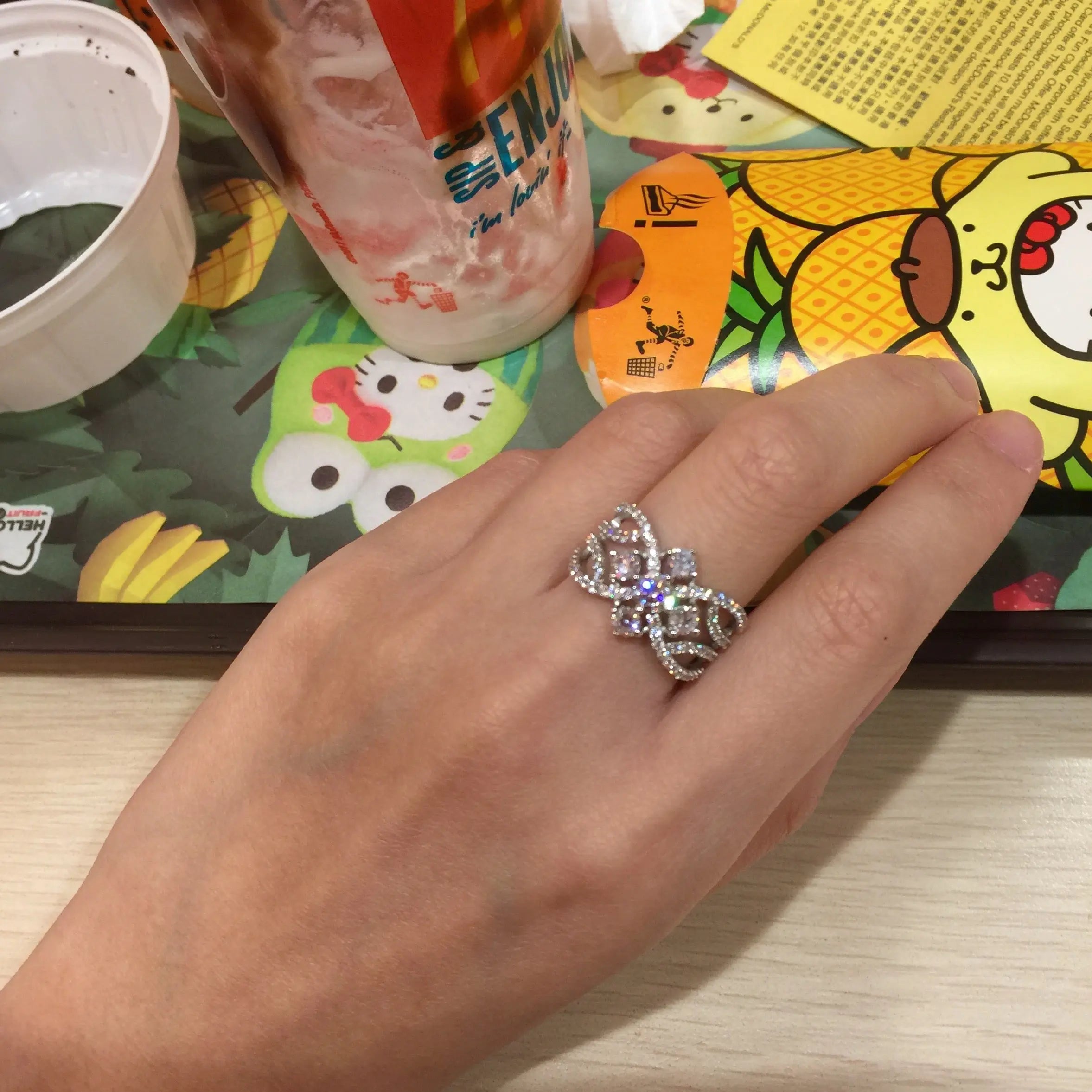 Floral Fashion Ring - BA13 - Roselle Jewelry