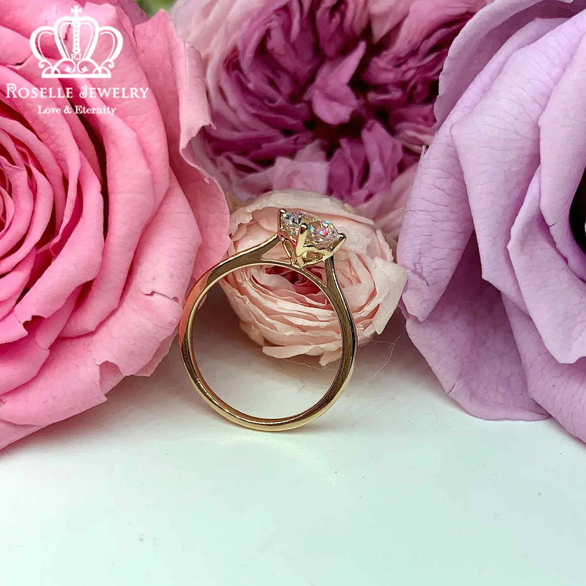 Four Prong Solitaire Engagement Ring - NT10 - Roselle Jewelry