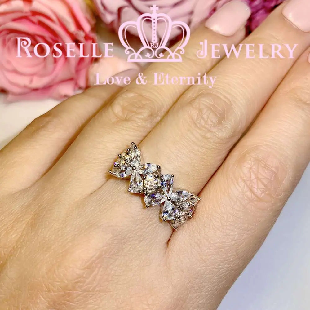 Butterfly Marquise Fashion Wedding Ring - BA11 - Roselle Jewelry