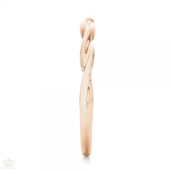 Petite Twist Wedding Band Rings - EW078 - Roselle Jewelry