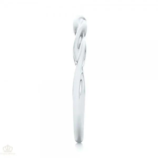 Petite Twist Wedding Band Rings - EW078 - Roselle Jewelry