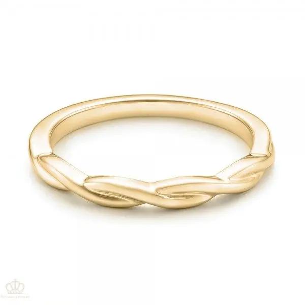 Petite Twist Wedding Band Rings - EW078 - Roselle Jewelry