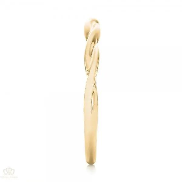 Petite Twist Wedding Band Rings - EW078 - Roselle Jewelry