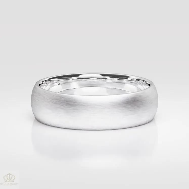 6mm Men's Matte Comfort Fit Wedding Ring - NM36 CHARLISA™
