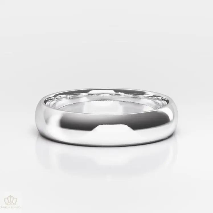 5mm Men's Comfort Fit Wedding Band Rings - NM24 - Roselle Jewelry