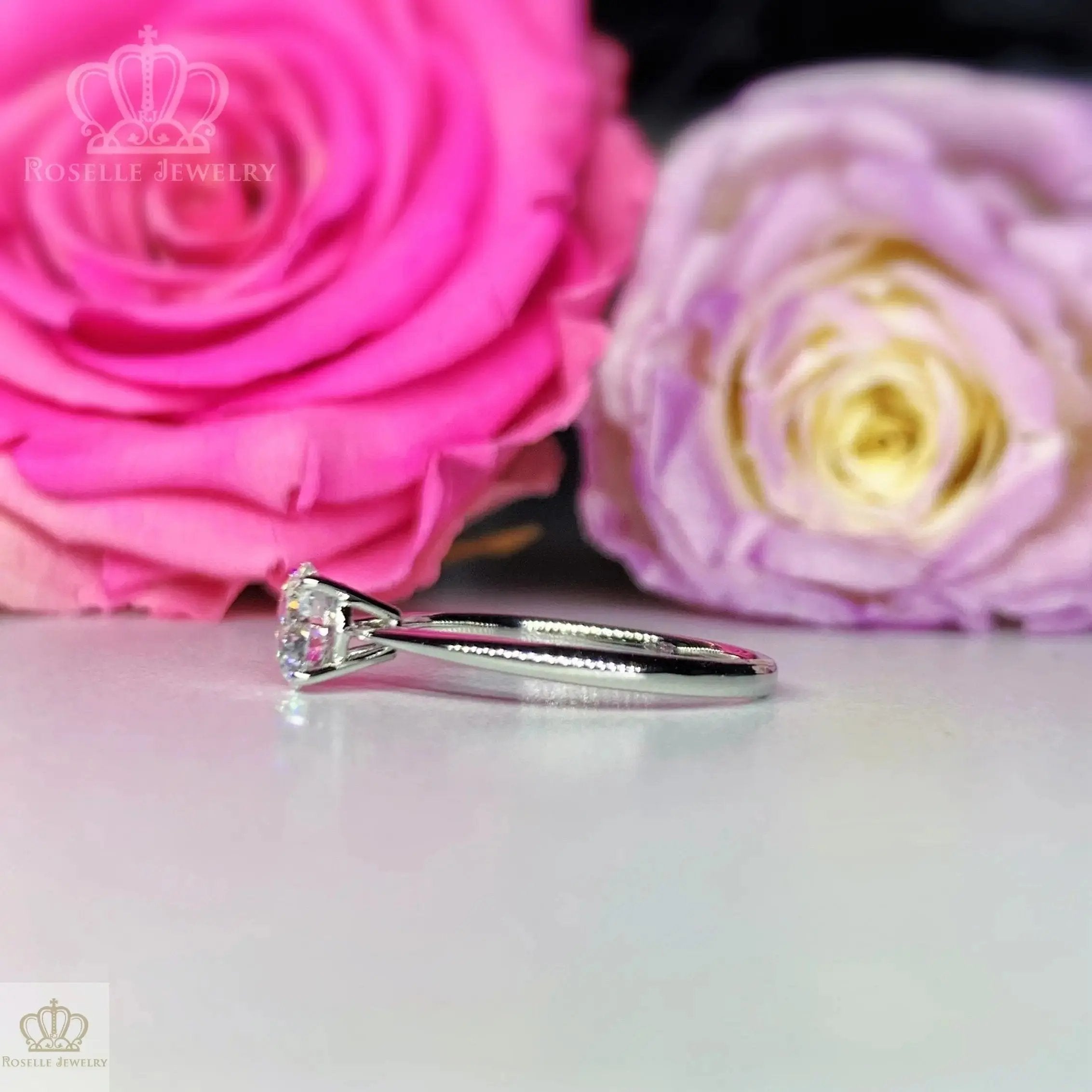 0.70CT Four Prong Lab Grown Solitaire Diamond Ring - LGR009 - Roselle Jewelry