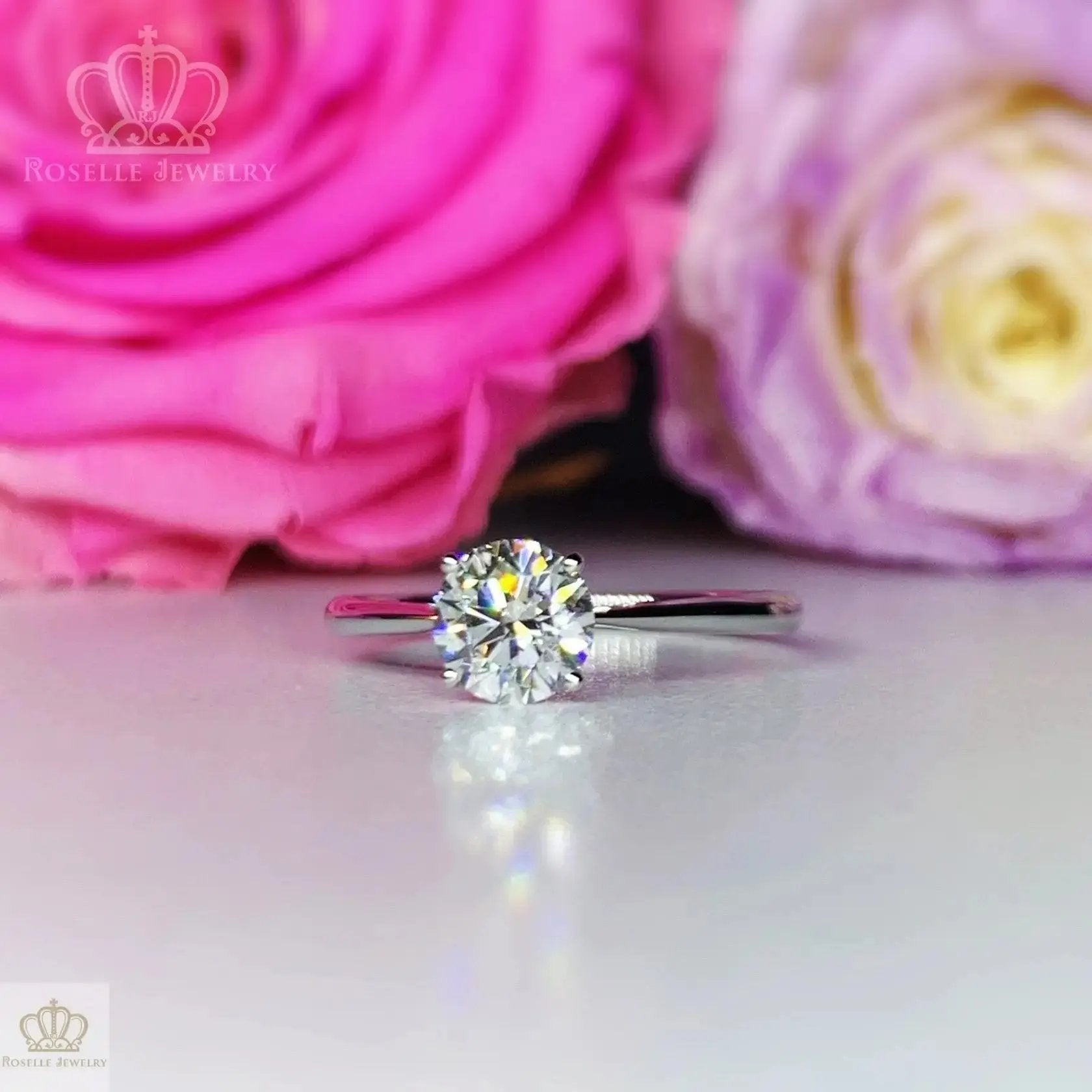 0.70CT Four Prong Lab Grown Solitaire Diamond Ring - LGR009 - Roselle Jewelry