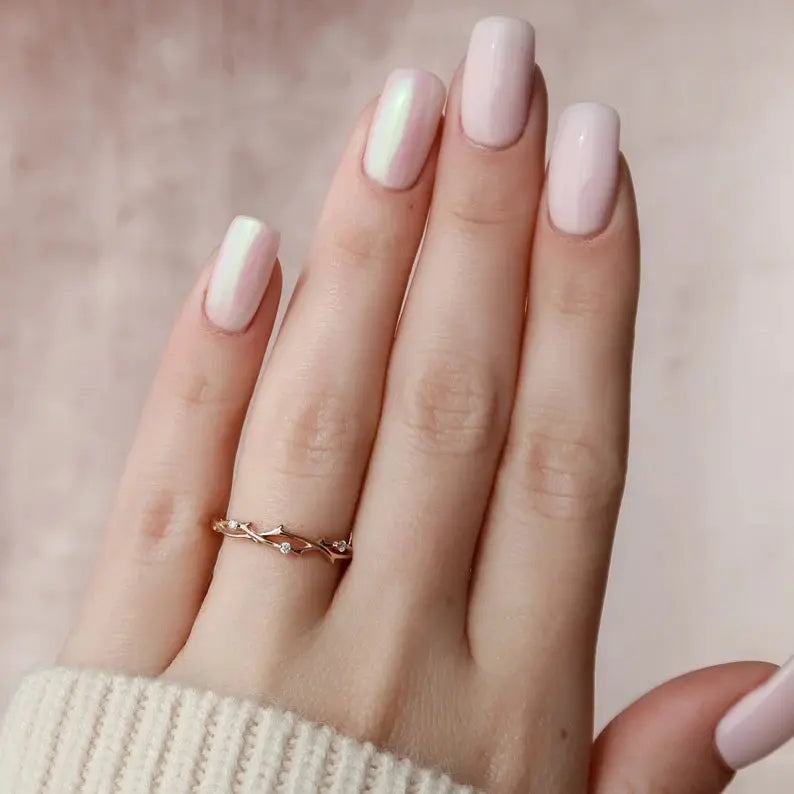 Twig Braided Diamond Fashion Ring - LR18 - Roselle Jewelry