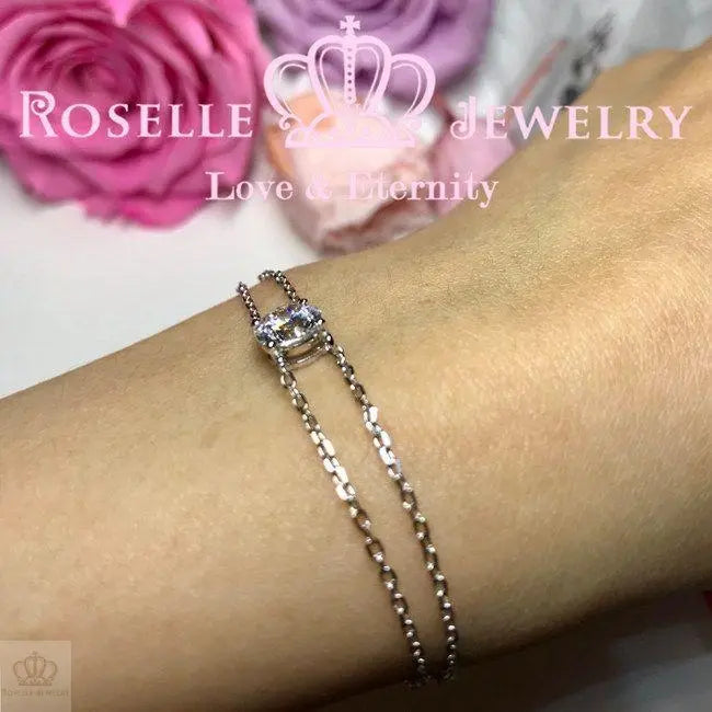 Solitaire Chain Bracelet - BR1 - Roselle Jewelry