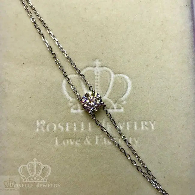 Solitaire Chain Bracelet - BR1 - Roselle Jewelry