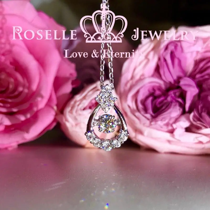 Pear Shape Dancing Stone Pendants - CD12 - Roselle Jewelry