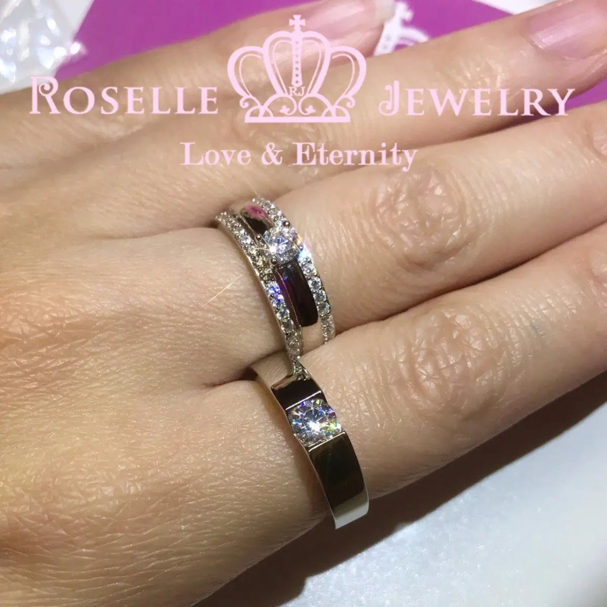 Simple Mens Engagement Ring - NM1 - Roselle Jewelry