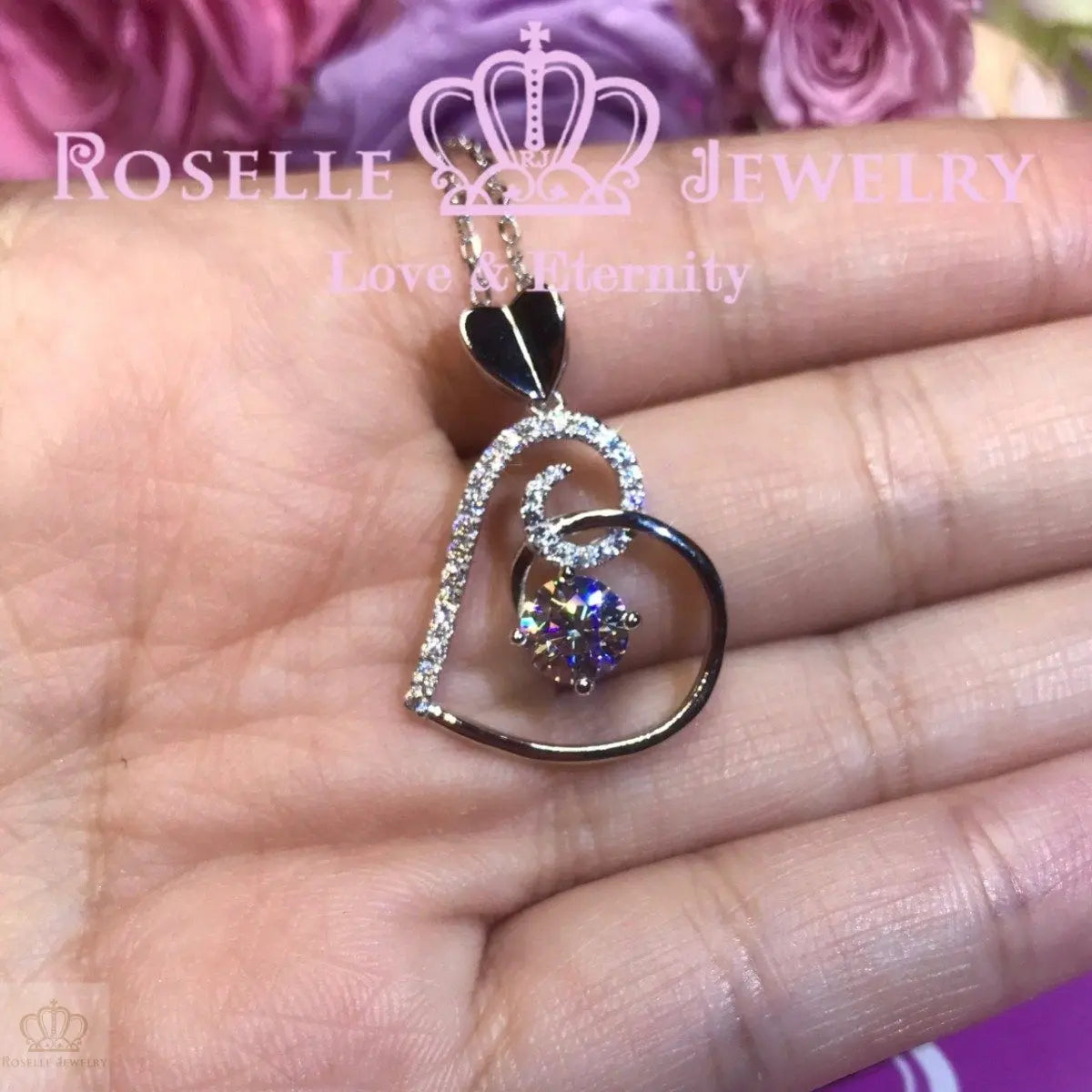 Heart Shape Drop Pendants - HC1 - Roselle Jewelry
