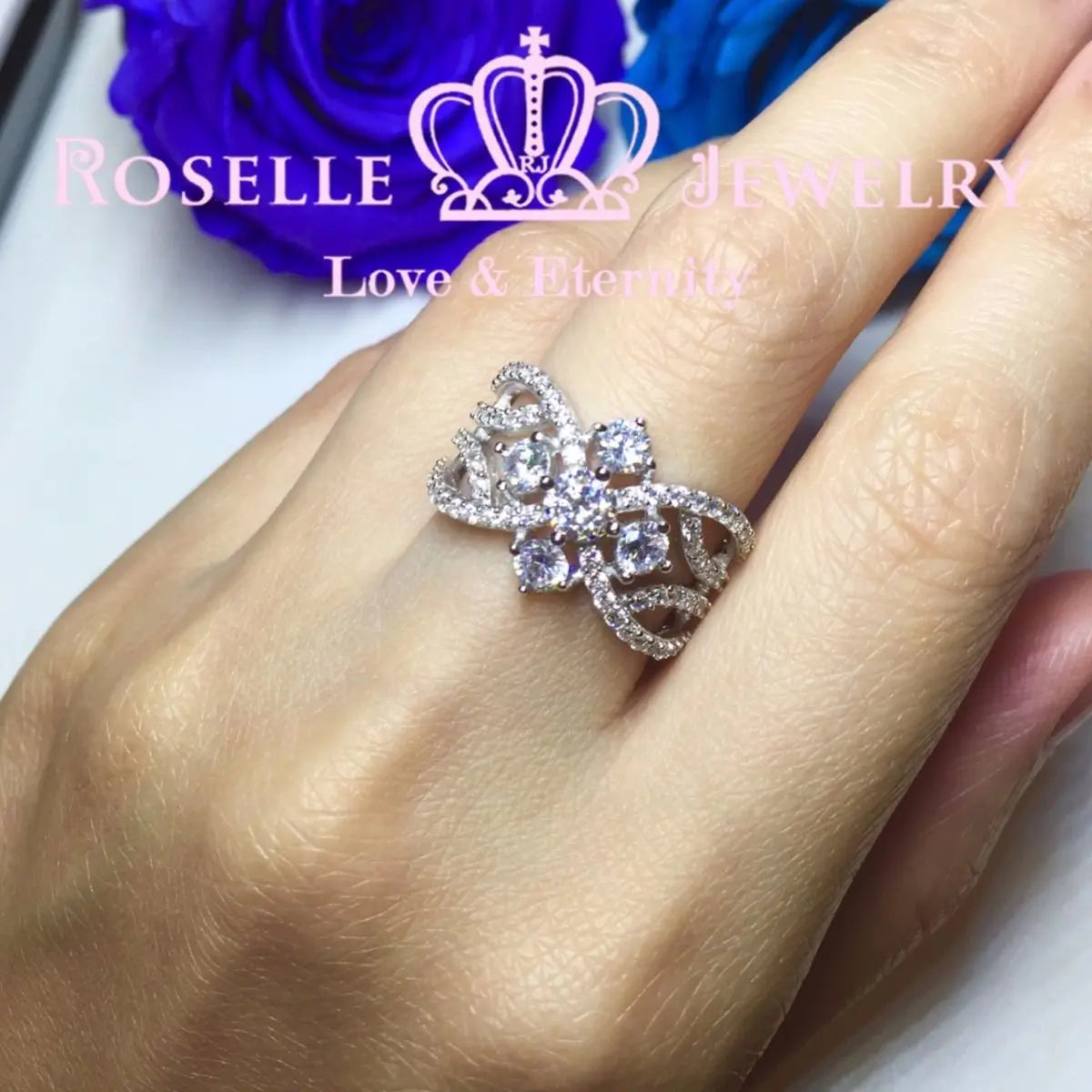 Floral Fashion Ring - BA13 - Roselle Jewelry