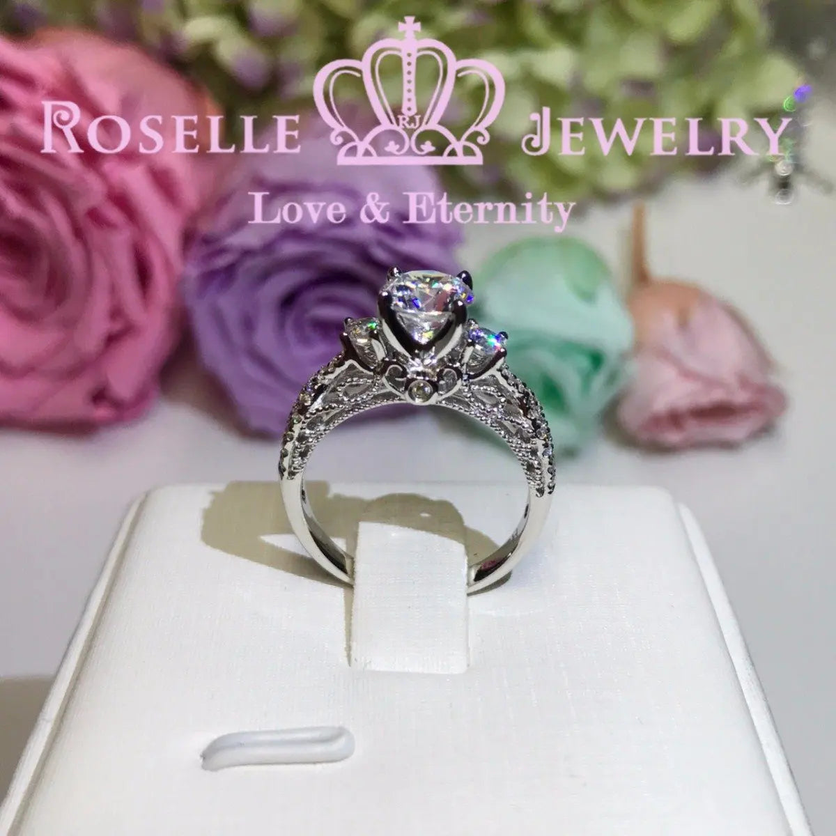 Vintage Engagement Ring - V19 - Roselle Jewelry