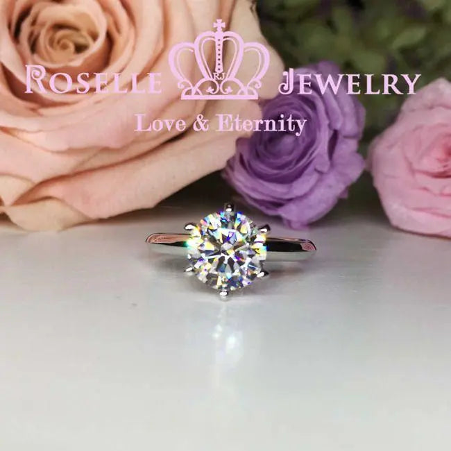 Six Prong Solitaire Engagement Ring - NT1 - Roselle Jewelry
