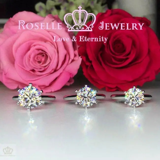 Six Prong Solitaire Engagement Ring - NT1 - Roselle Jewelry