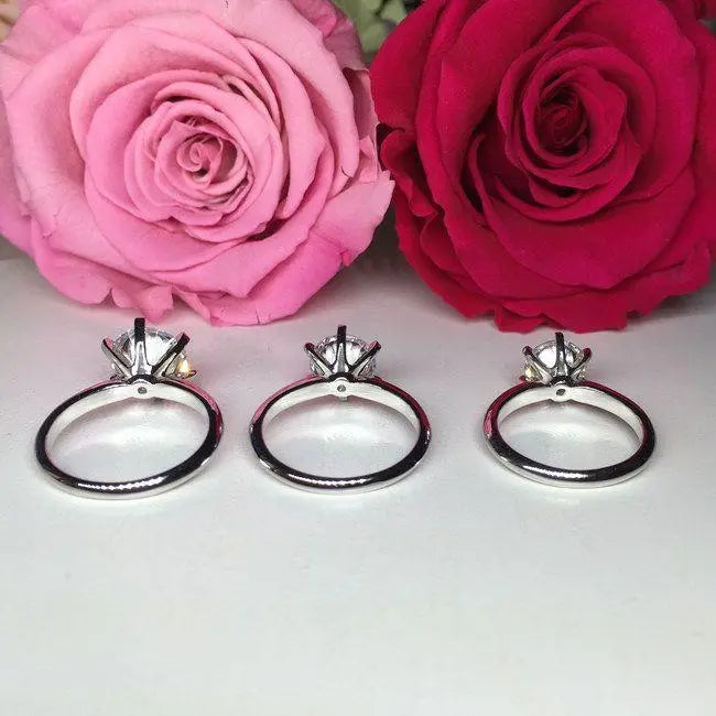 Six Prong Solitaire Engagement Ring - NT1 - Roselle Jewelry