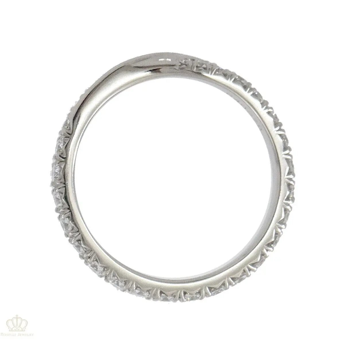 WR008 - Eternity Cross Love Diamond Wedding Band Ring Camélia™