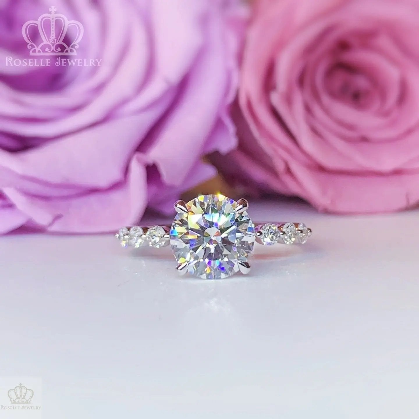 LGT008 - Side Stone Diamond Engagement Ring  [Setting Only] CHARLISA™