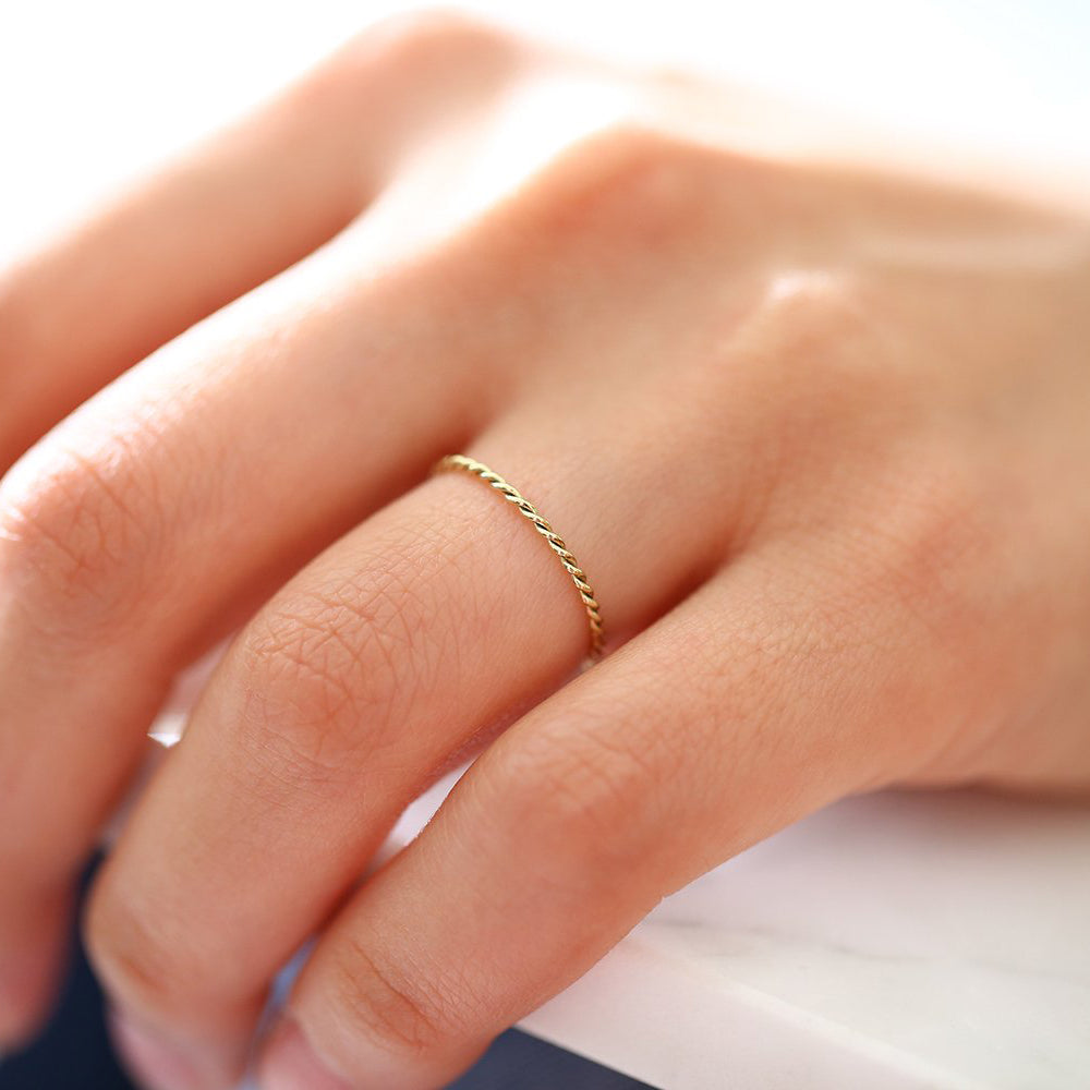 OBFJ2064 - Platinum 1.2MM Braided Twist Band 2