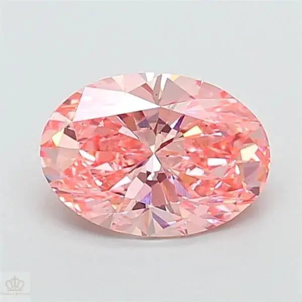 2.30ct Oval Lab Grown Diamond (Colour Fancy Vivid Pink, Clarity VS1, IGI Certified)