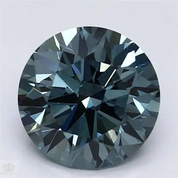2.56ct Round Lab Grown Diamond (Colour Fancy Vivid Blue, Clarity VS1, Cut ID, IGI Certified)