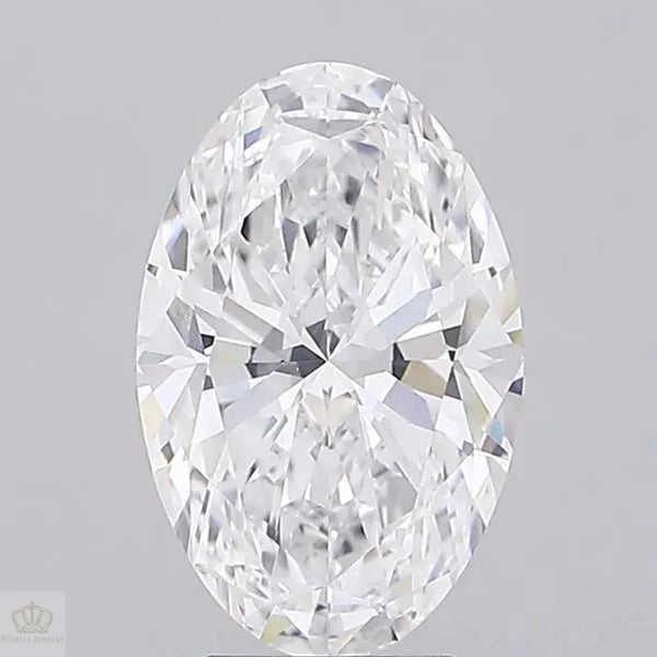 2.70ct Oval Lab Grown Diamond (Colour D, Clarity VVS2, IGI Certified)