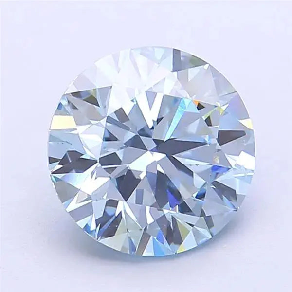2.75ct Round Lab Grown Diamond (Colour Fancy Intense Blue, Clarity VS1, Cut ID, IGI Certified)