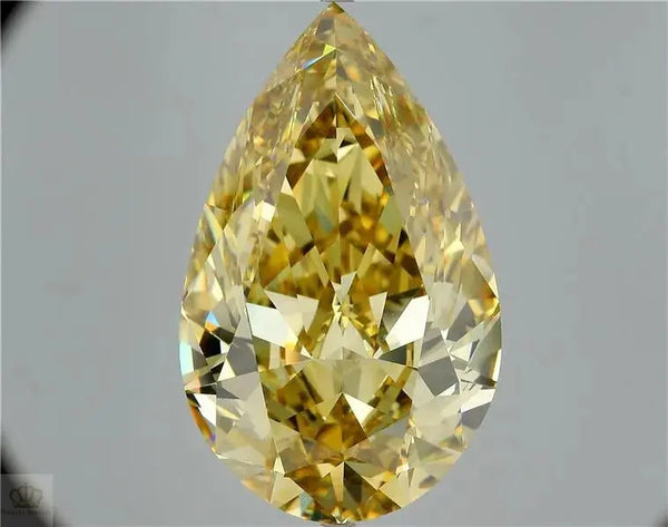 25.33ct Pear Natural Diamond (Colour Fancy Brownish Yellow, Clarity VVS1, GIA Certified)