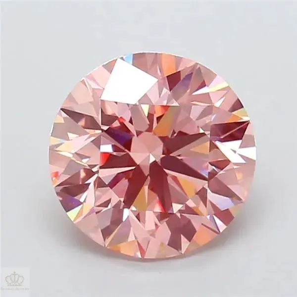 4.51ct Round Lab Grown Diamond (Colour Fancy Intense Pink, Clarity VVS2, Cut EX, IGI Certified)