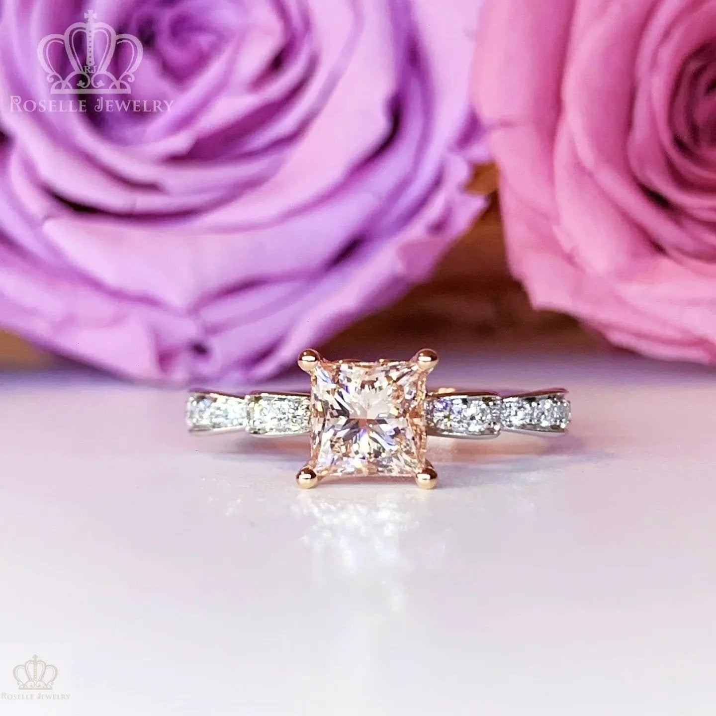 KTB6 - [Setting Only] Side Stone Diamond Bow Engagement Ring CHARLISA™