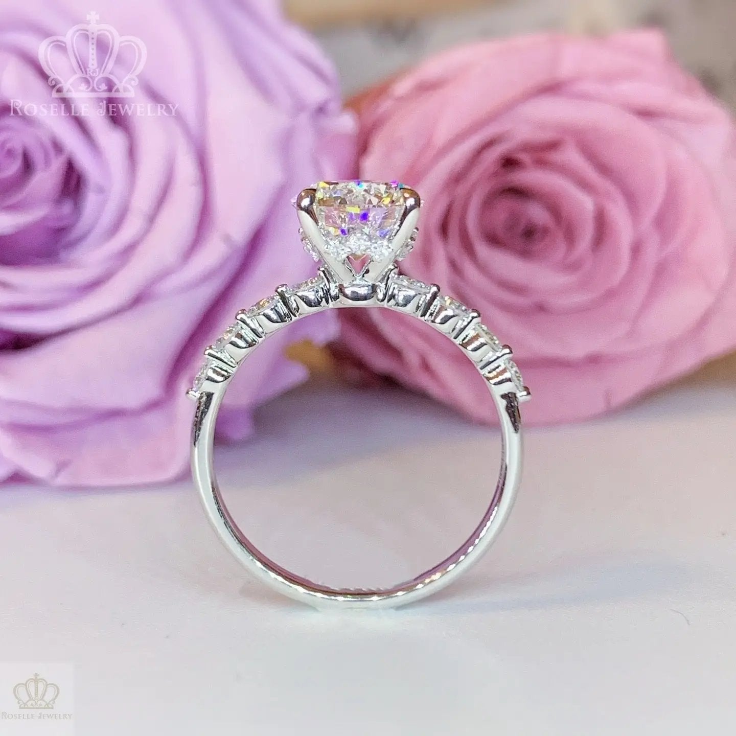 LGT008 - Side Stone Diamond Engagement Ring  [Setting Only] CHARLISA™