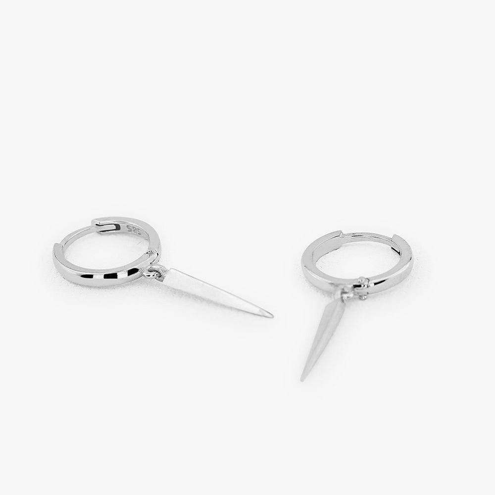 OBFJ1660 - 14K Gold Drop Single Spike Earrings 5