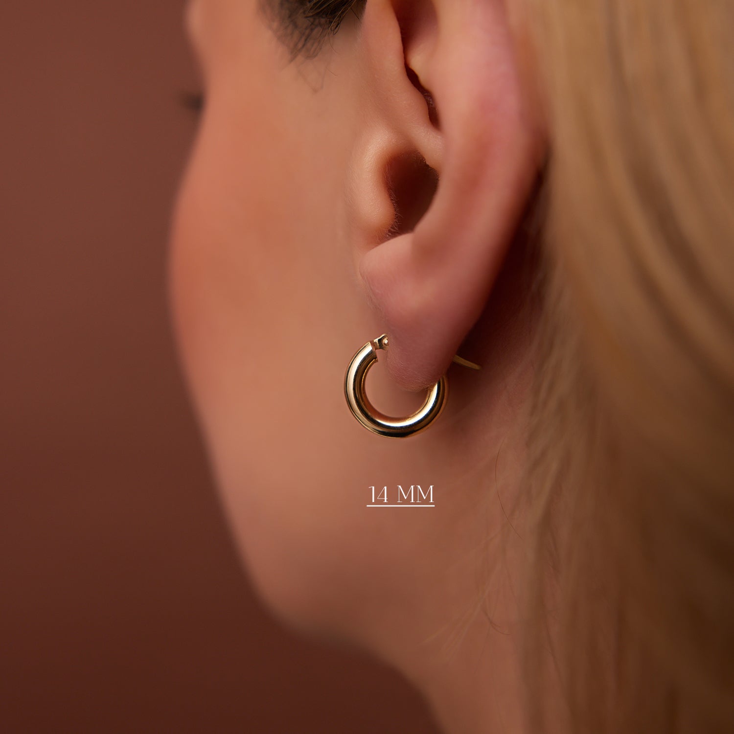 OBFJ1448 - 14k Gold Hoops 14-21.5-26.5 MM 5