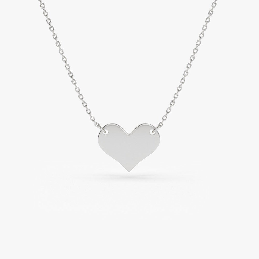 OBFJ1562 - 14k Gold Heart Necklace 5