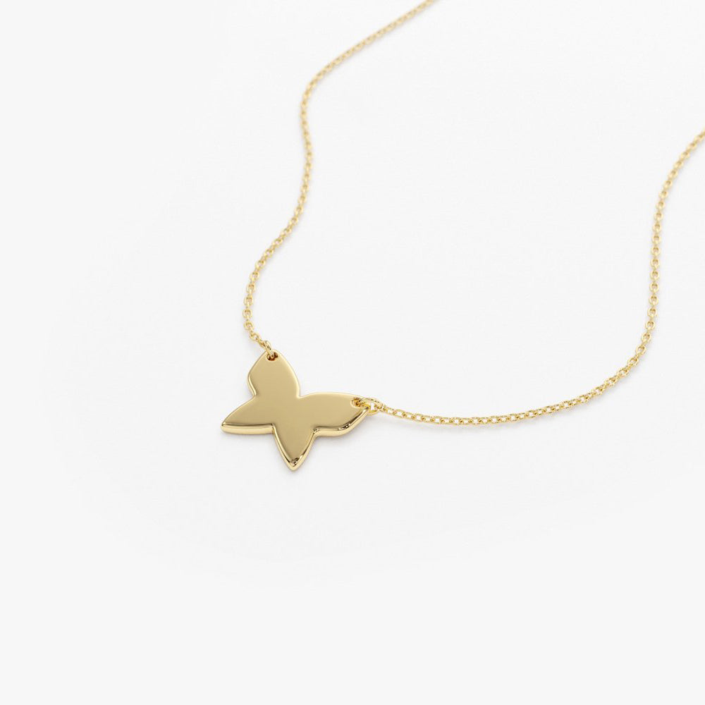 OBFJ1600 - 14k Butterfly Necklace 8