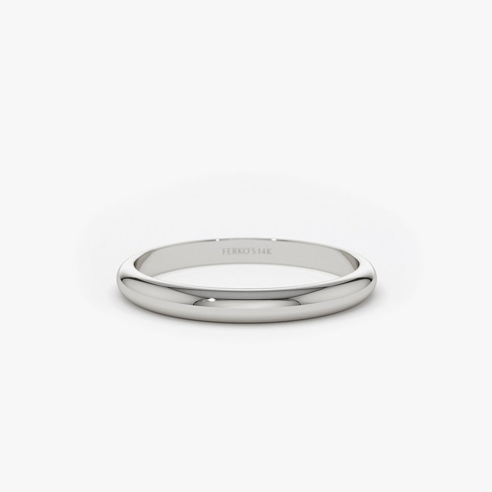 OBFJ1945 - 14k Classic Dome 2MM Band 6