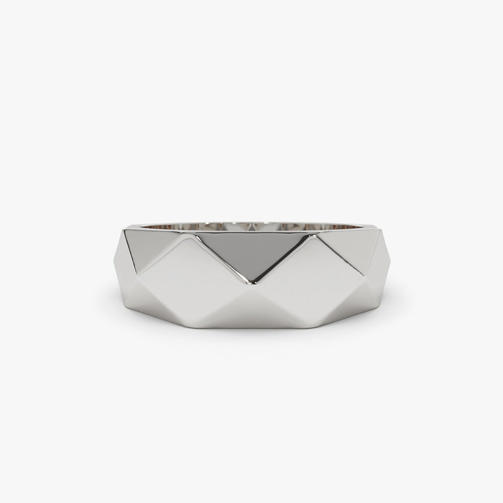OBFJ2025 - 14k Pattern Bold Statement Ring 7