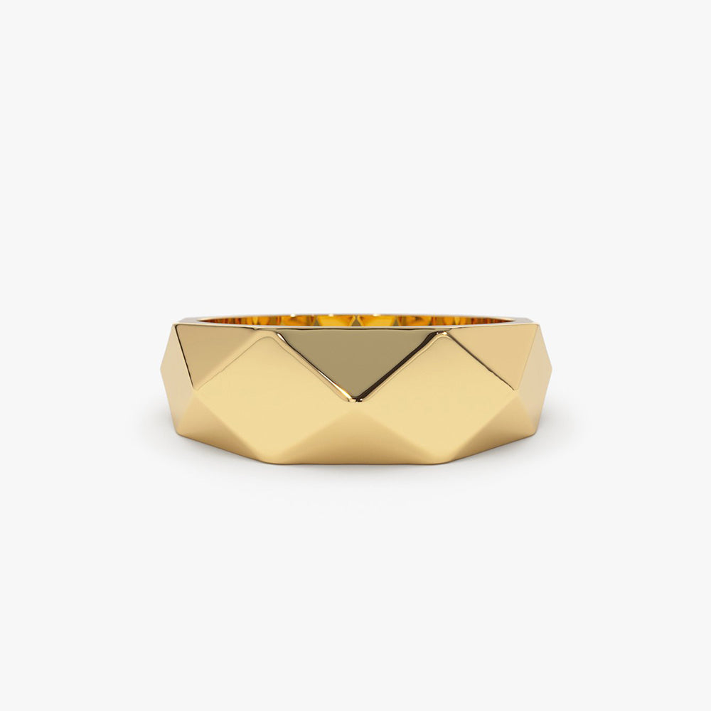 OBFJ2025 - 14k Pattern Bold Statement Ring 1