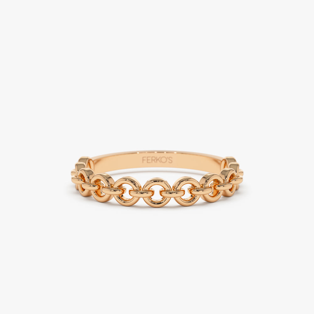 OBFJ2272 - 14K Gold Stackable Dainty Ring 6