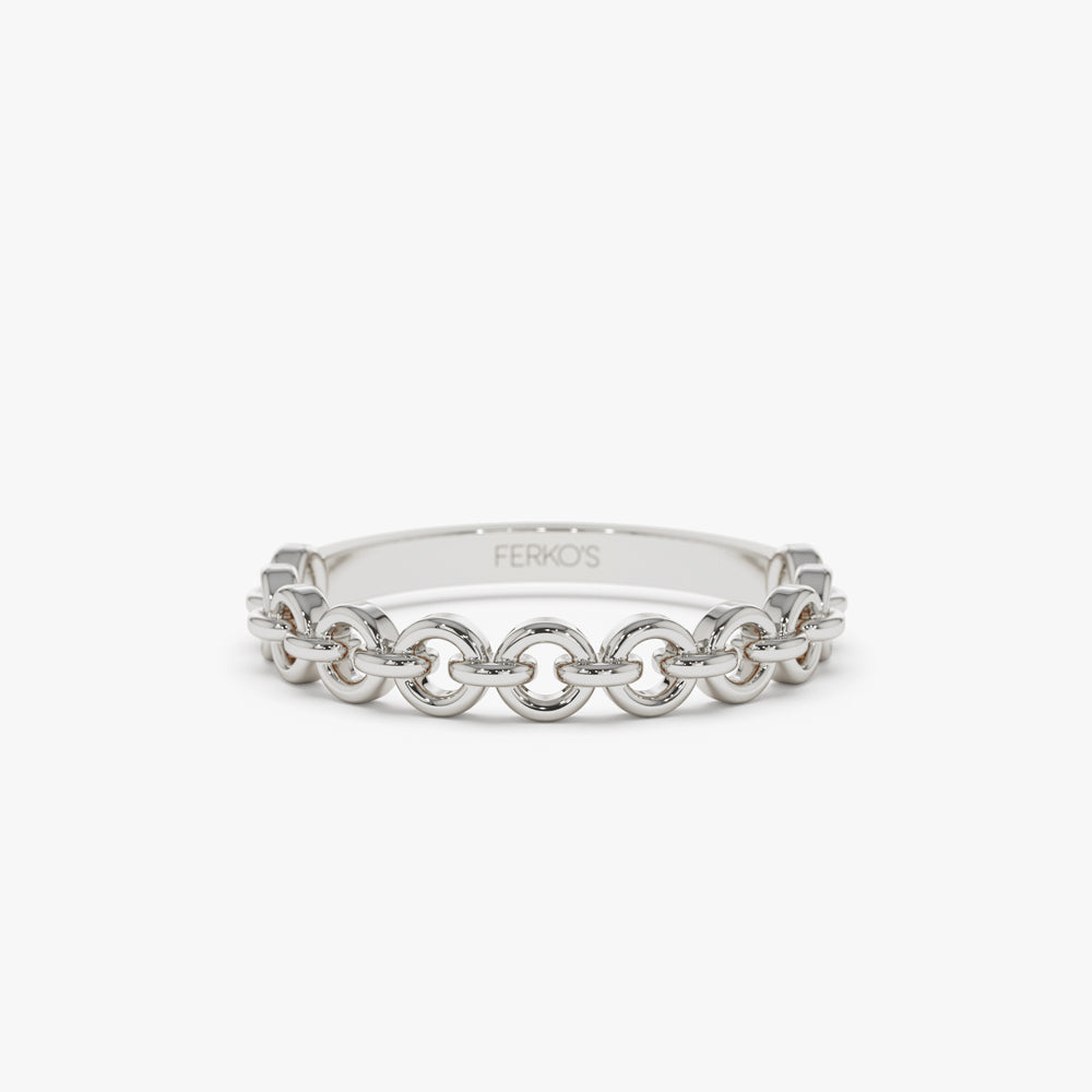 OBFJ2272 - 14K Gold Stackable Dainty Ring 7